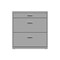 Space Solutions 30 in.W 3 Drawer Lateral File Cabinet, Home/Office, Letter/Legal Sizes, Arctic Silver 25072 - alternate 9
